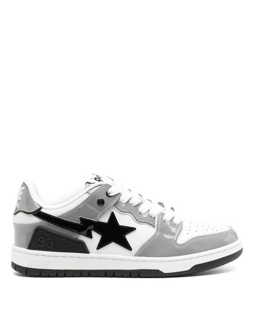 A Bathing Ape White Sk8 Sta #2 M2 Sneakers for men