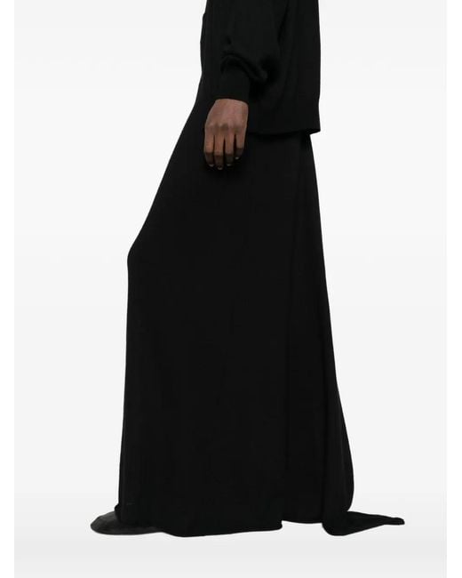 Frenckenberger Black Knitted Maxi Skirt
