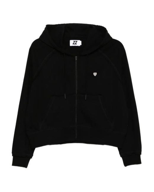 Izzue ダメージ パーカー Black