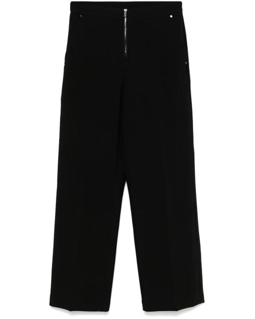 DKNY Black Wide-Leg Trousers