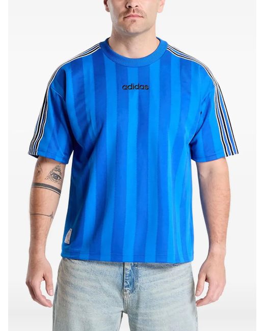 Adidas Blue Striped Jersey for men