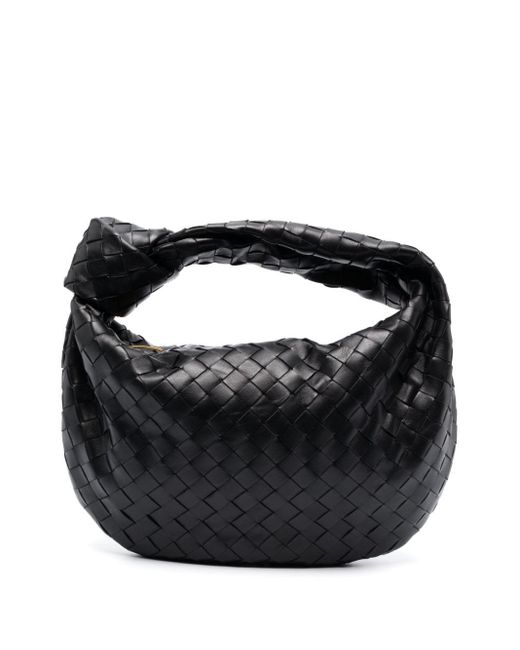 Bottega Veneta Black Teen Jodie Leather Tote Bag