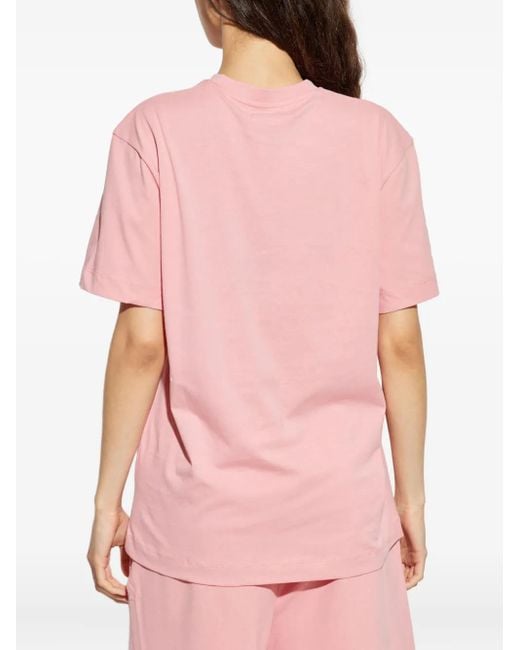 PANGAIA T-Shirt Met Print in het Pink