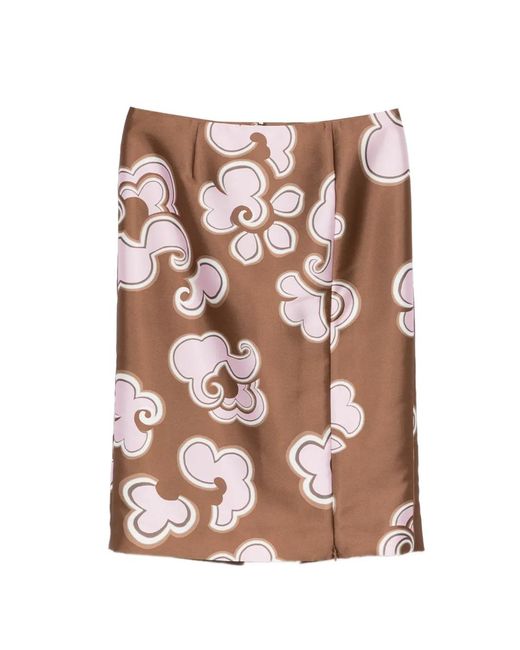 Dorothee Schumacher Pink Floral Print Skirt