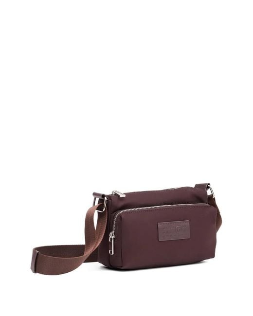 MM6 by Maison Margiela Purple Numeric-Patch Cross Body Bag