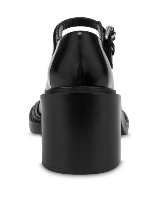 Moschino Black Buckle Pumps