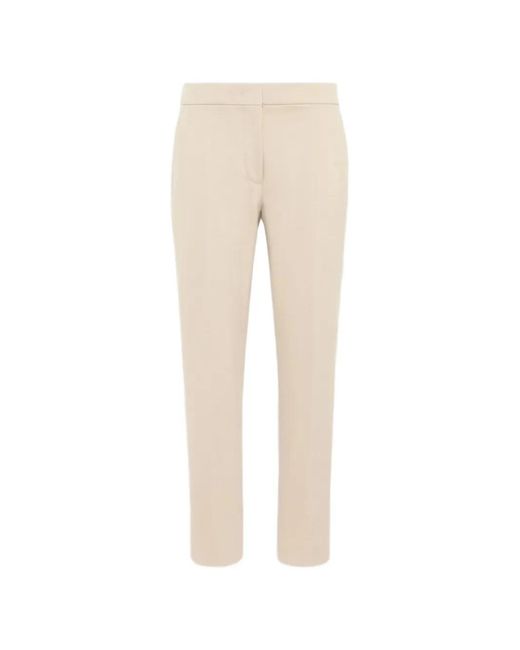 Max Mara Cropped Broek in het Natural