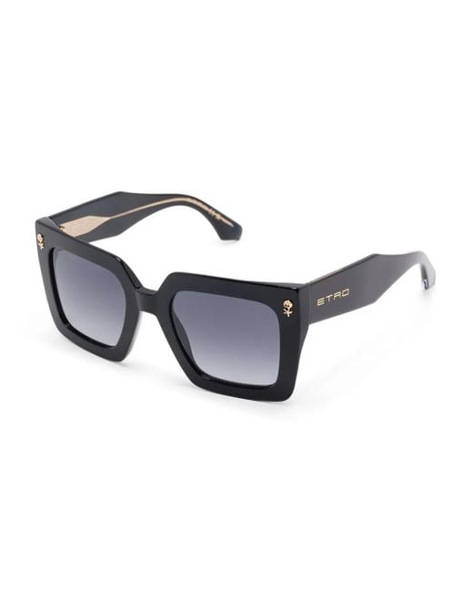Etro Black Square-Frame Sunglasses