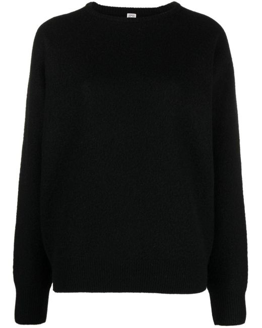Totême  Black Pullover mit rundem Ausschnitt