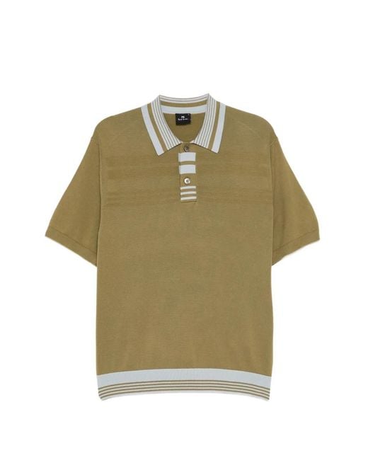 Paul Smith メンズ グリーン ストライプ ポロシャツの通販はau PAY