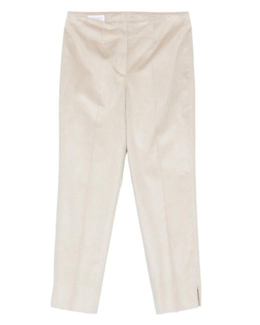 MARGON METAMORFOSI White Side-Split Corduroy Trousers