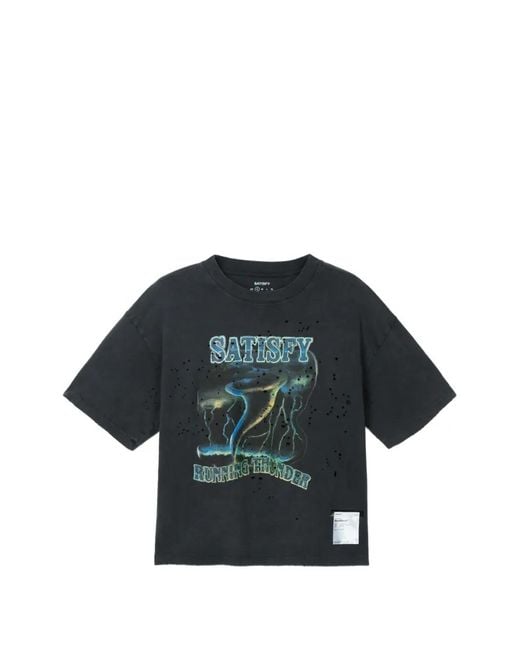 T-Shirt À Imprimé Graphique Satisfy en coloris Blue