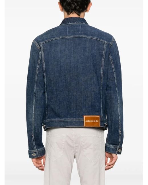Jacob Cohen Blue Medium Cotton Elastane Outerwear for men