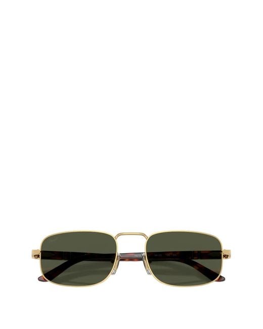 Persol Green Rectangle-Frame Sunglasses