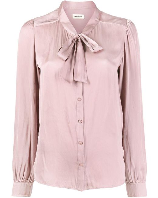 Zadig & Voltaire Multicolor Pussy-bow Blouse