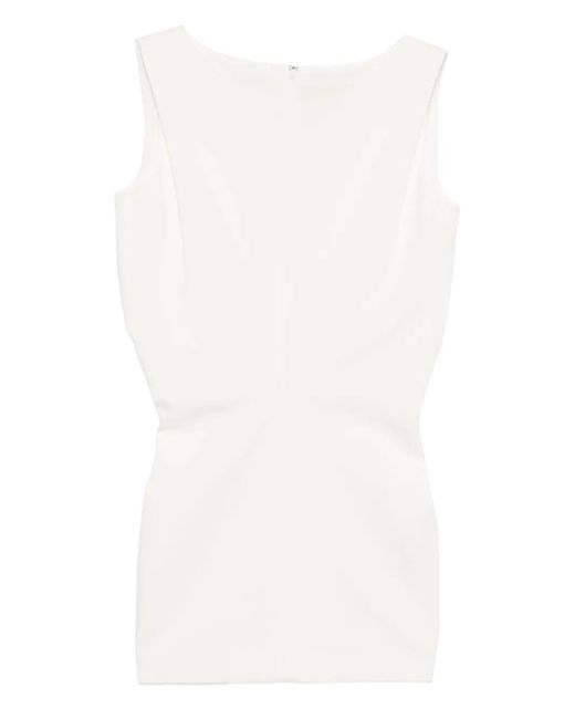 Abito Corto Smanicato di Khaite in White