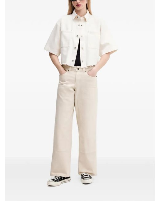 Dickies Natural Logo-Patch Jeans