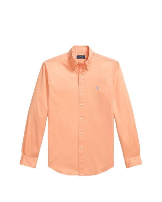 Polo Ralph Lauren Pink Buttoned Long-Sleeved Shirt for men