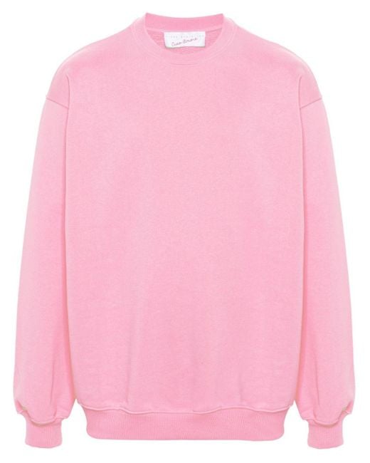 Giada Benincasa Pink Sweatshirt mit Logo-Stickerei