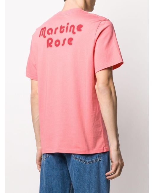 Martine Rose コットン Promising Britain Tシャツ カラー ピンク メンズ Lyst