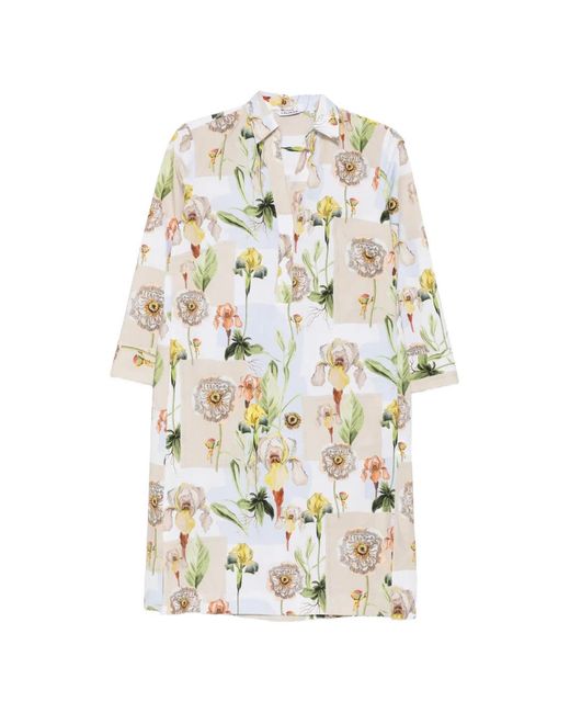 Caliban White Floral-Print Mini Dress