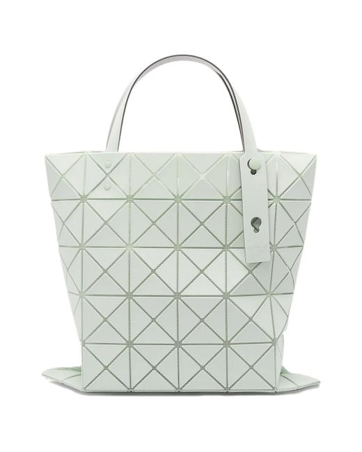 Issey Miyake Gray Handtasche Mit Geometrischem Muster