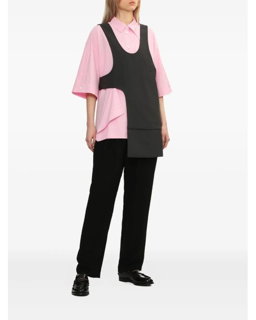 Enfold Black Asymmetrical Vest