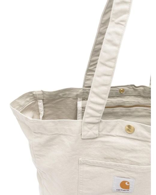 Carhartt White Pocket Detail Tote Bag