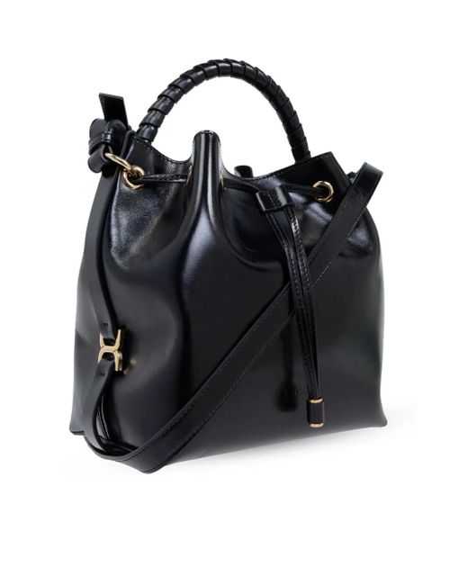 Chloé Black Marcie Bucket Bag