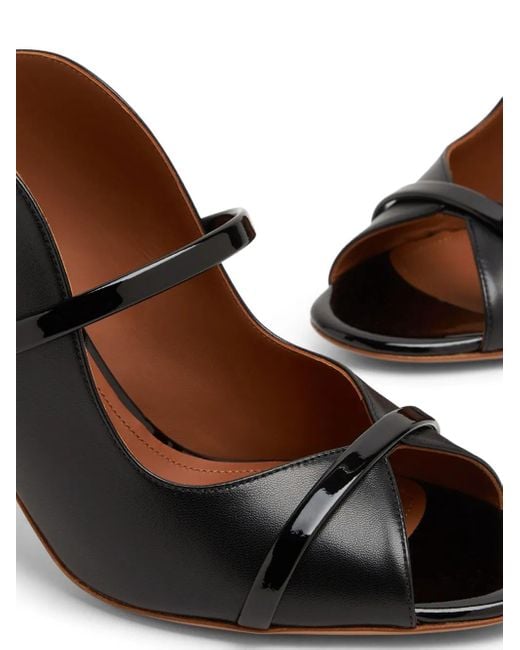 Malone Souliers Black Block-Heel Sandals