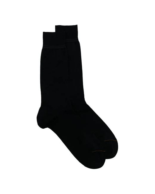 Zegna Black Mid-Calf Socks
