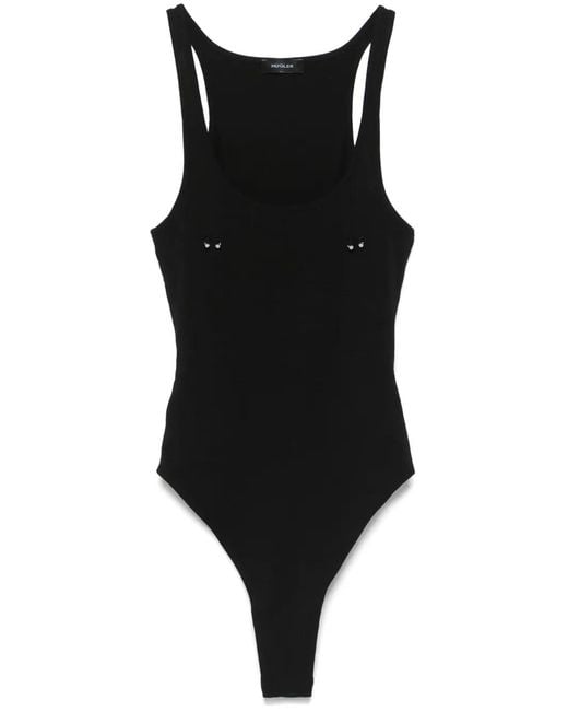 Mugler Black Bodysuits