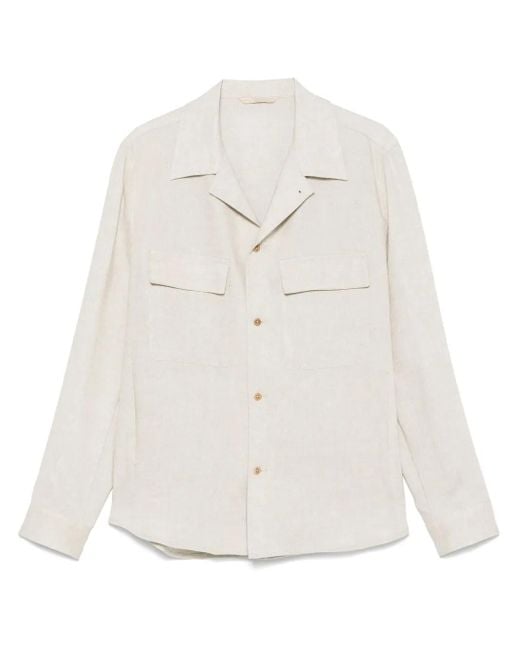 Briglia 1949 White John Shirt Jacket for men