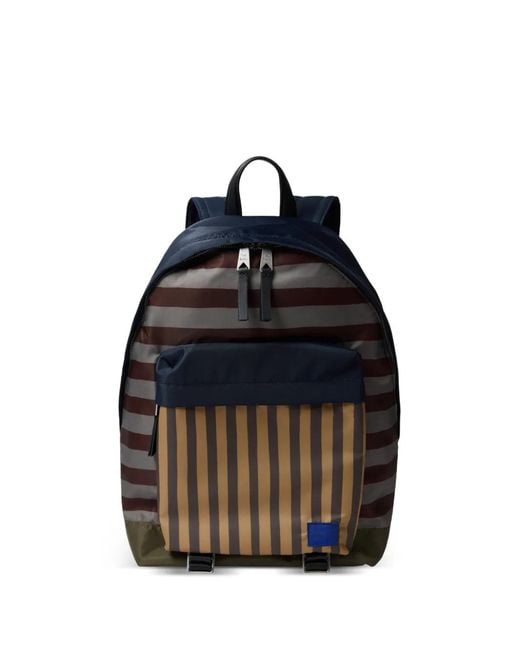 Paul Smith Blue Striped Backpack for men