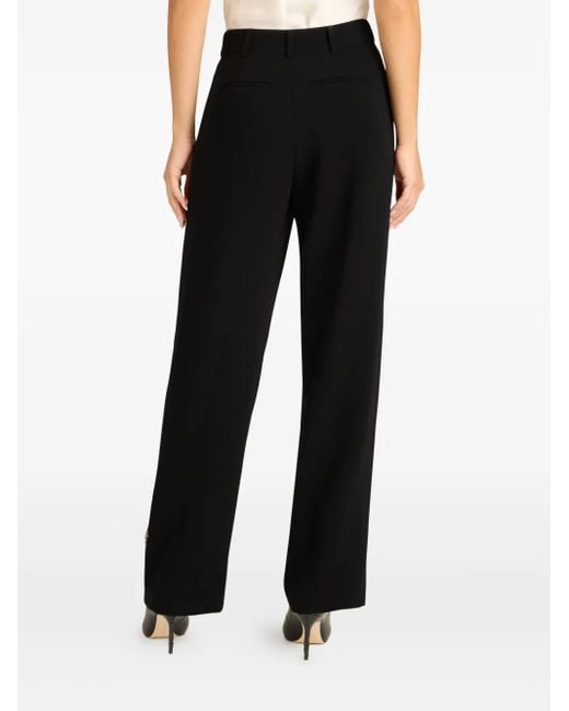 Pantalones Harlan con motivo floral Cinq À Sept de color Black