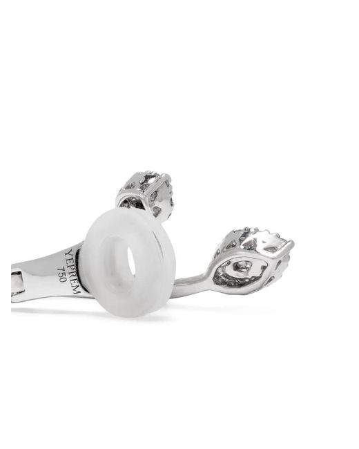 YEPREM White 18Kt Whisper Diamond Ear Cuff
