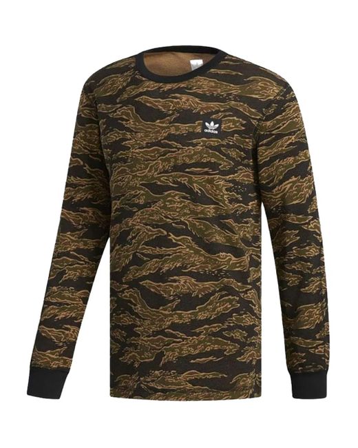 T-Shirt Stadium Originals Thermal 'Camo Print' Adidas pour homme en coloris Green
