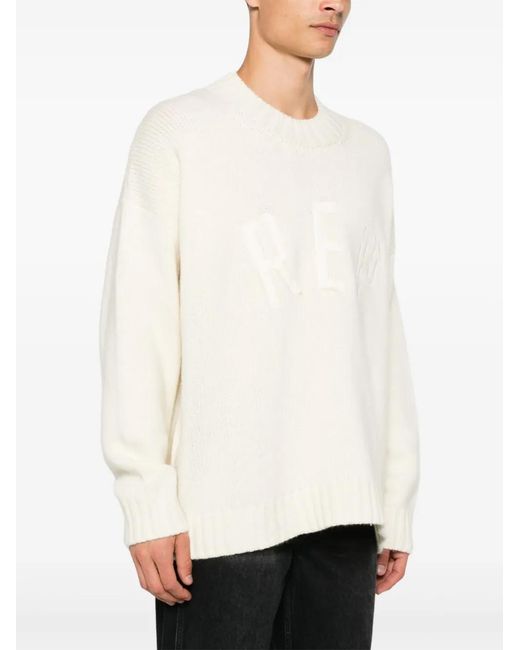 Represent Natural Logo-Lettering Sweater for men
