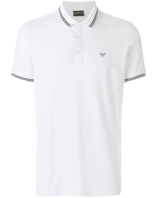 emporio armani collar t shirt