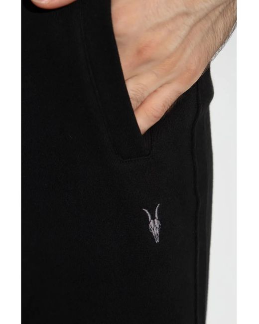 AllSaints Black Raven Track Pants for men