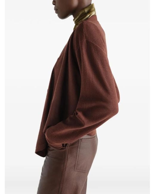Lemaire Brown Trompe-L'Œil Cardigan