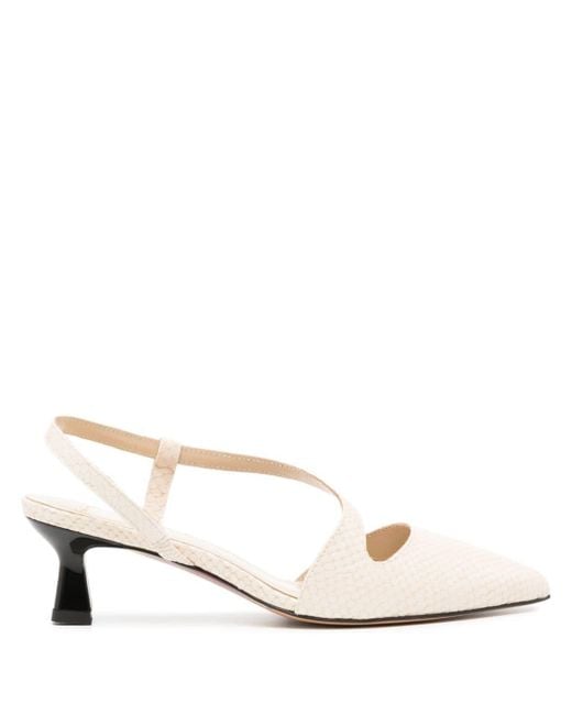 Paul Smith Natural Cloudy Slingback-Pumps 50mm