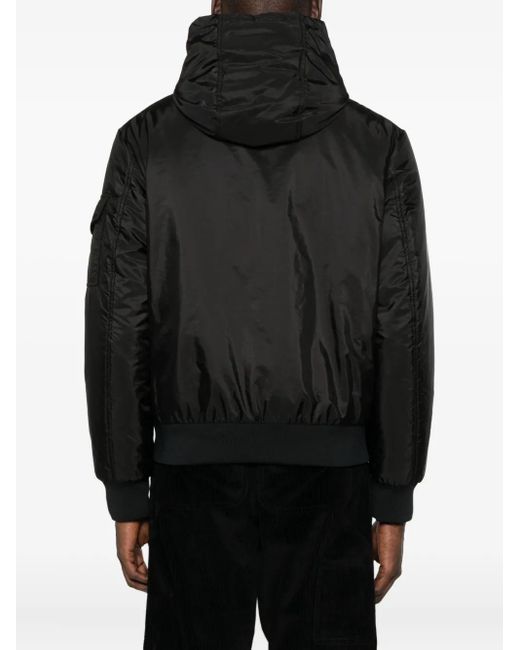 Moncler Black Poiliot Hooded Zip-Front Jacket for men