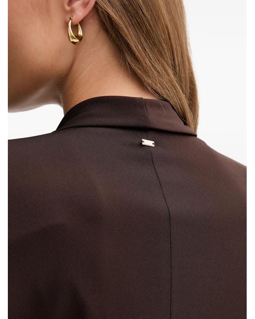 GAUDI Black Tie-Waist Blazer