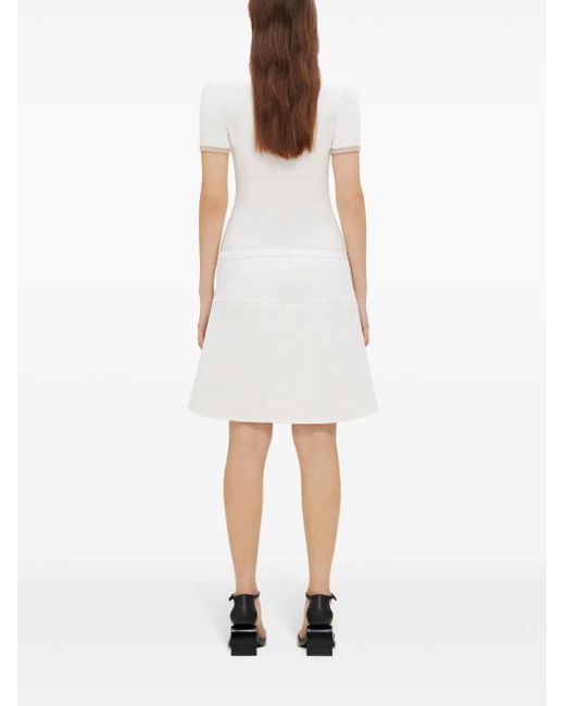 Courreges White Ellipse Mini Skirt
