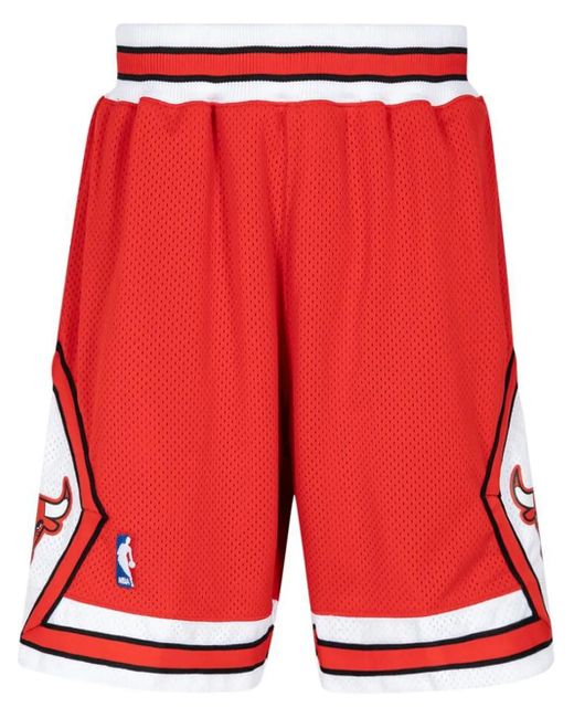 Mitchell & Ness Red Chicago Bulls Authentic Shorts for men