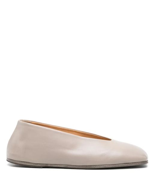 Marsèll Pink Coltellaccio Leather Ballerina Shoes