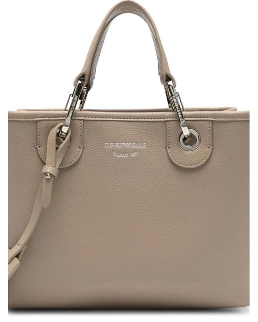 Emporio Armani Gray Myea Small Shopping Bag