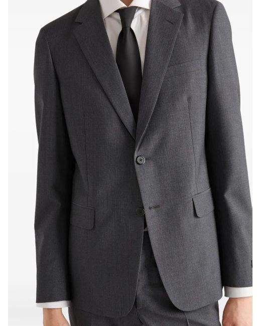 Prada Black Single-Breasted Suit for men