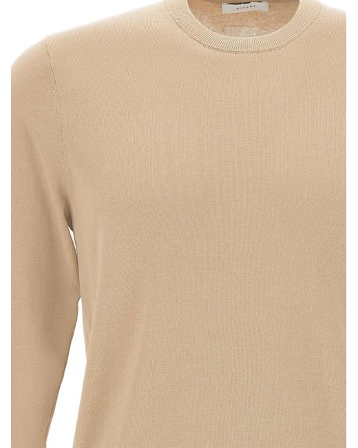 Diktat White Ribbed-Edge Cotton Sweater for men